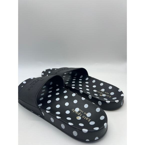 Kate Spade New York Slides "Sunny" Black With Women's Size 11B - Picture 11 of 16